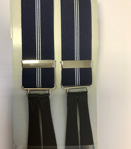 Button On Striped Braces