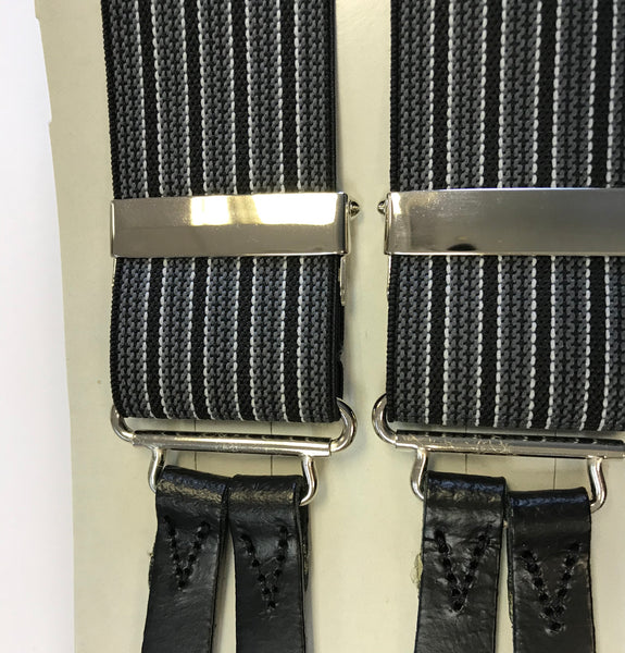 Button On Striped Braces