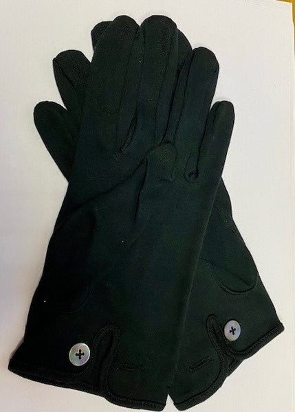 Men's Black Cotton Gloves