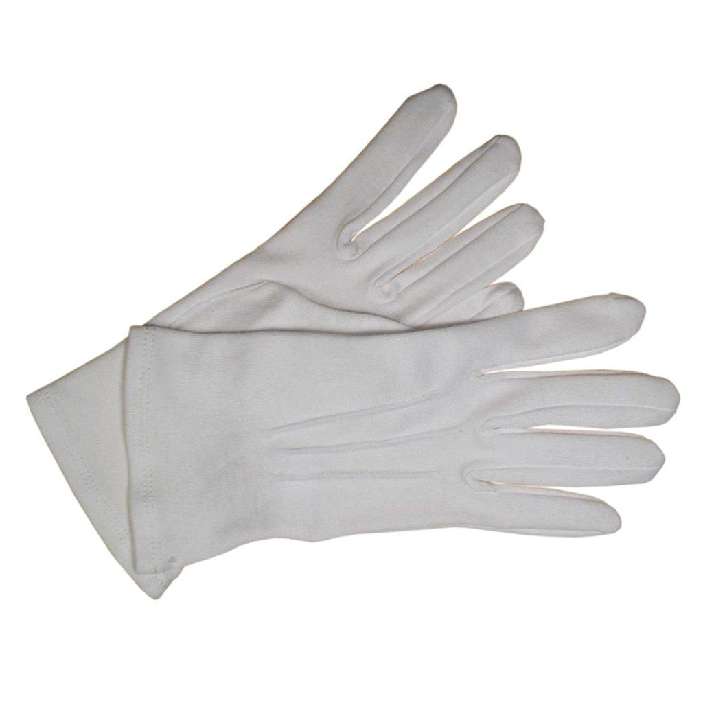 Ladies White Cotton Gloves