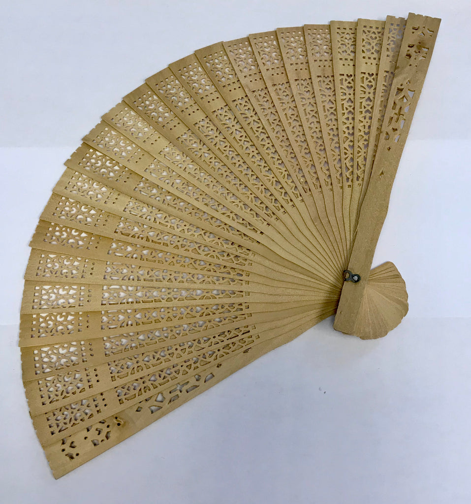 Small Plain Bamboo Fan