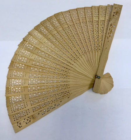 Small Plain Bamboo Fan
