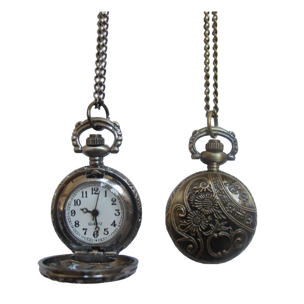 Old Pocket Watch With Chain Small Vintage Pocket Watch – The